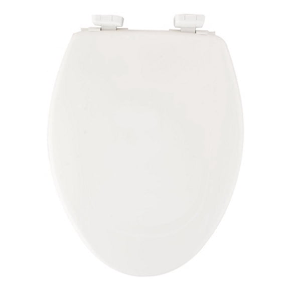 asiento para baño con adaptador infantil cierre lento y permajuste alargado blanco plástico