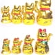 thumbnail image 5 of Cateissary Gato que agita la decoración de la suerte, tienda de la riqueza, estatuilla de oro que hace señas, escultura, fortuna, prosperidad, Decoración del hogar Oro seis, 5 of 6