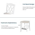 thumbnail image 3 of 5pcs Dining Table Set,Casual Counter Height Dining Table Set with 4 Upholstered Dining Chairs and 1 Storage Drawer,Kitchen Compact Furniture Set with 4 Stools,for Small Places, 3 of 9
