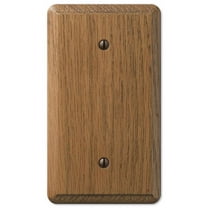 Amerelle 3009150 Contemporary Unfinished 1 Gang Wood Blank Wall Plate, Brown