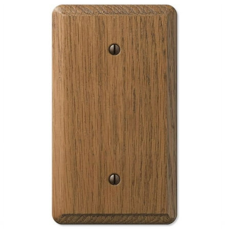 Amerelle 3009150 Contemporary Unfinished 1 Gang Wood Blank Wall Plate, Brown