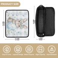 thumbnail image 4 of Hair Tool Organizer Bag with Heat Resistant Mat Removable Travel Storage Case for Hot Air Brushes Curling Irons Bunny Holding Blue Easter Egg, 4 of 8