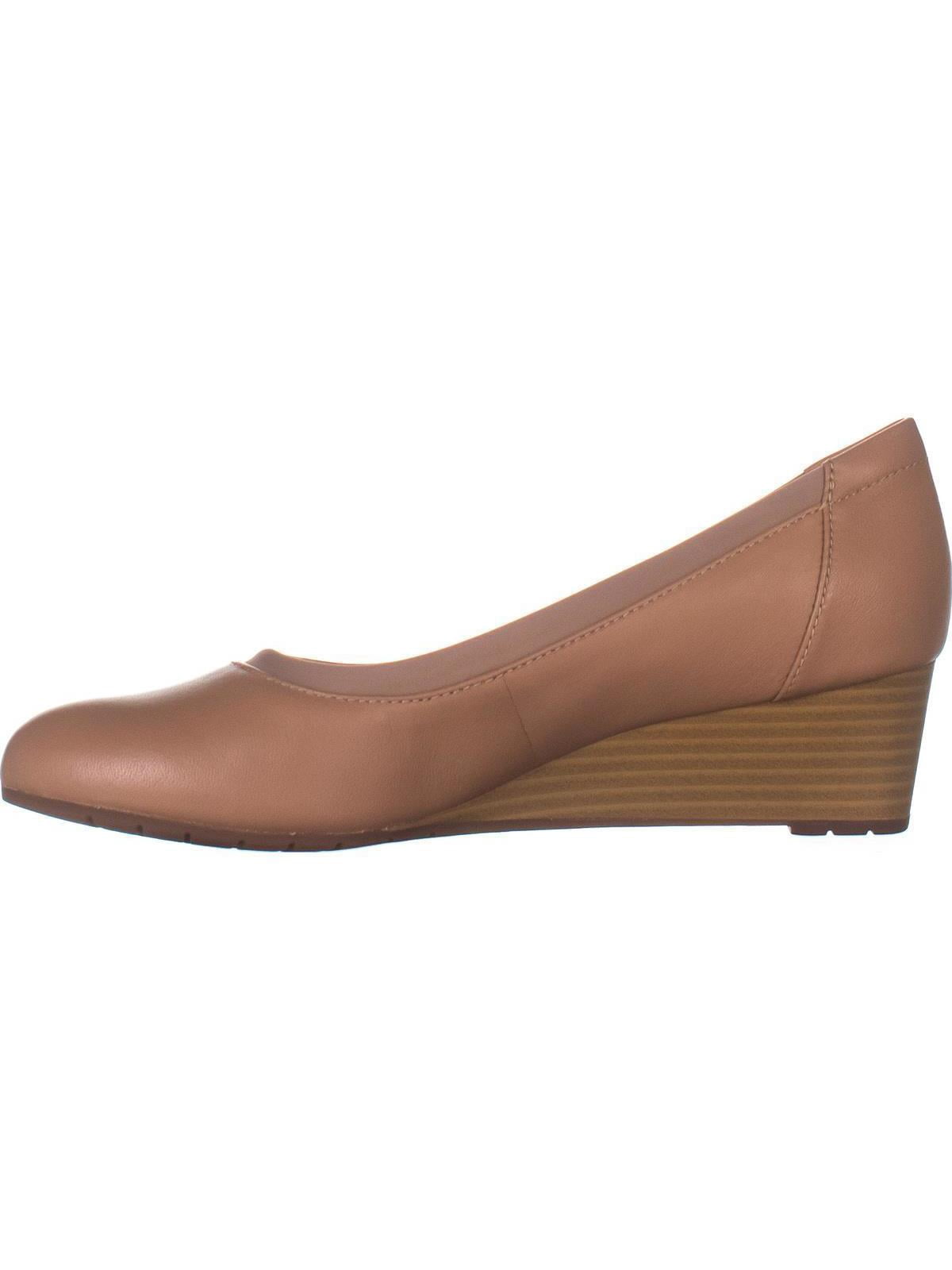 Clarks Mallory Berry Wedge Pumps 