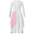 thumbnail image 4 of YUUMIN Robe de Danse Culte Ludique Culte pour Filles Église Chœur Patchwork Robe et Pantalon Large Ensemble Danse Rose 8, 4 of 5
