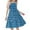 Blue, variant on Plebaso Girls Spaghetti Strap Dresses Kids Flowy Ruffle Tiered Midi Dresses Girls Summer Boho Sundresses