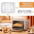 thumbnail image 3 of Vesteel Stainless Steel Air Fryer Basket Set of 2, 8.7" x 6.3" Oven Crisper Basket for Baking, Roasting & Healthy Cooking, Dishwasher Safe, 3 of 6