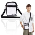 thumbnail image 3 of Transparent Jelly Backpack, Single Shoulder PVC Clear Bag for Sports Travel Gym - Portable Stadium Approved Clear Wallet with PVC Buckle Handle (Black), 3 of 4