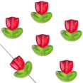 thumbnail image 4 of 20 Unids/Lote Tulipanes Flor Lampwork Beads Multicolor Cristal Flora Cuentas Suelta Para DIY Pulseras Fabricación De Joyas, 4 of 4