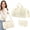 Creamy White, variant on Grusce 2PCS Maternity Bag, Large Capacity Duffel Tote Diaper Tote Bags with Shoulder Strap and Multiple Pockets