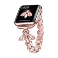 thumbnail image 2 of Strap Compatible Apple Watch Band 42mm 44mm 45mm Men Women Iwatch Band Alloy Strap for Apple Watch Series 7/6/5/SE/4/3/2/1, Fashion Bee Alloy iWatch S, 2 of 5