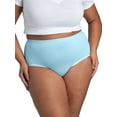 thumbnail image 4 of Fit for Me by Fruit of the Loom Women's Plus Size Cooling Breathable Brief Panties, Moisture-Wicking, Multipacks, Sizes 1X-5X, 4 of 9