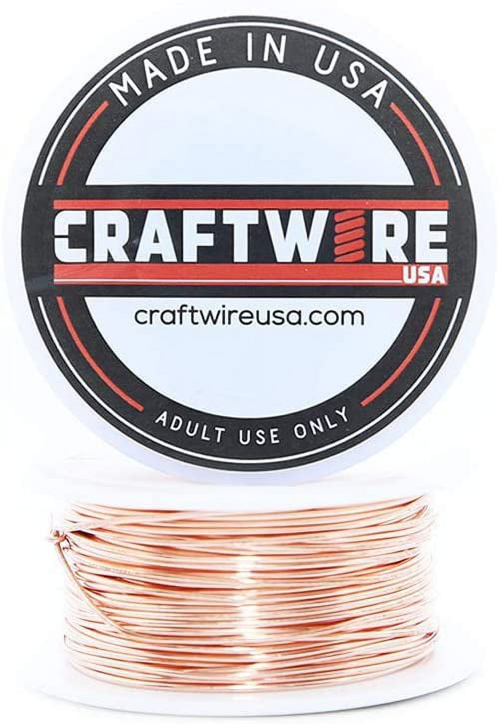 Solid Bare Copper Wire Round, Bright, Dead Soft & Half Hard 50 Feet, Choose from 10 to 30 Gauge