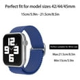 thumbnail image 2 of Adjustable Sliding Buckle Nylon Woven Breathable Solid Color Strap Replacement Band For Smartwatches, 2 of 3