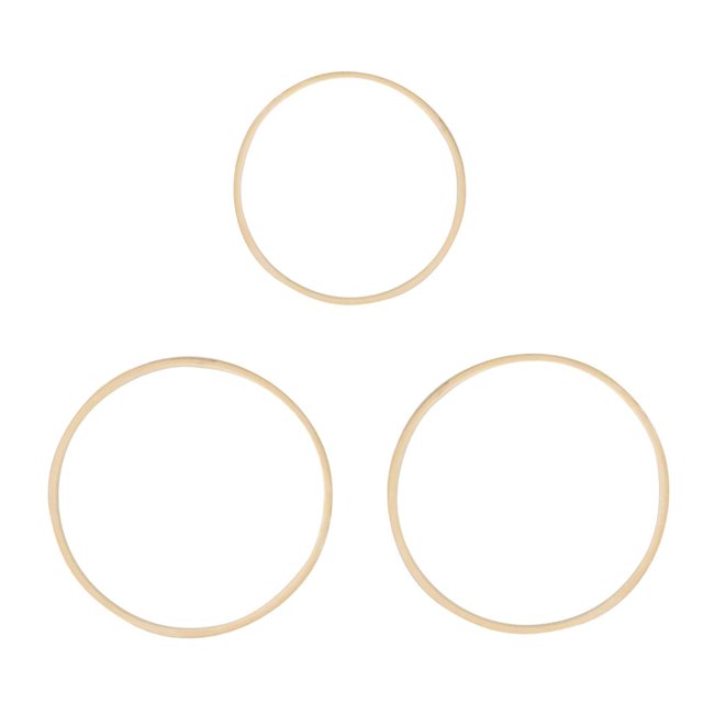 3 Piezas de Aros de , Anillos Circulares de Macramé, Artesanía DIY, de de , Decoraciones Colgantes Rústicas para Y La 125 cm 40 cm BLESIY Anillos atrapasueños de bambú