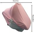 2 In 1 Car Seat Cover Baby Carseat Canopy With Privacy Sun Shade