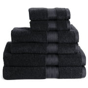 Canopy Essential Pima 6-Piece Towel Set, Rich Black