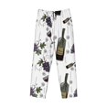 thumbnail image 4 of Disketp Wine Bottles And Grapes Men'S Pajama Pants - Ultra Soft Fleece Sleep And Lounge Pants (Size: S-Xxl), 4 of 9
