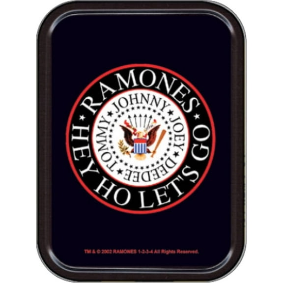Stash Tins Ramones - Hey Ho Stash Design Metal Storage Container, 4.37" L x 3.5" W x 1" H
