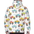 thumbnail image 7 of Wukai Cartoon Monster Trucks Print Men Hoodies Fleece Sweatshirts Long Sleeve Sweaters Pullover Fall Outfits Winter Clothes-Small, 7 of 7