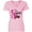 Classic Pink, variant on Inktastic Breast Cancer Awareness I Support My Gigi with Pink Ribbon Women's V-Neck T-Shirt