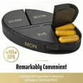 thumbnail image 4 of MEDca Weekly Pill Organizer - 2Pack - 4 Times-a-Day, Daily Stackable - Plastic, 4 of 9