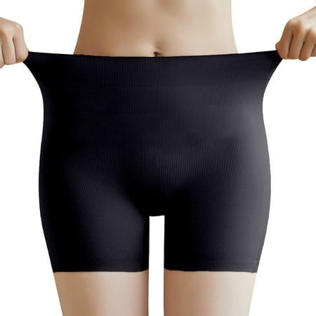 3 Packs Womens Underwear Latex Pad Bottom Thin Seamless Plastic Hip Rich Peach Hip Padded Hip Lifting Artifact Briefs Panties XL Black