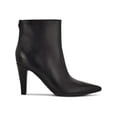 thumbnail image 4 of NINE WEST Womens Black Non-Slip Breathable Cale Pointy Toe Cone Heel Zip-Up Leather Dress Booties 5 M, 4 of 5
