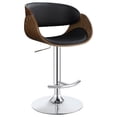 thumbnail image 3 of Dana Adjustable Bar Stool Black and Chrome, 3 of 12