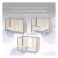 thumbnail image 2 of Cuna de Madera Convertible 3 en 1 Esquimal - Cuna, Cama Montessori y Sillón (Madera-Gris, 125x65 cm), 2 of 7