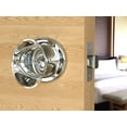 thumbnail image 4 of Privacy Oval Egg Crystal Door Knobs Polished Chrome Round Rosette, 4 of 8
