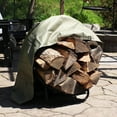 thumbnail image 4 of Sunnydaze Outdoor Modern Powder-Coated Steel Firewood Log Hoop Rack with PVC Cover, 4 of 10