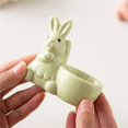 thumbnail image 4 of Diconna Bunny Egg Cup Ceramic Rabbit Egg Cups Hard Boiled Egg Holder Easter Table Decor for Home Kitchen Party, 4 of 9