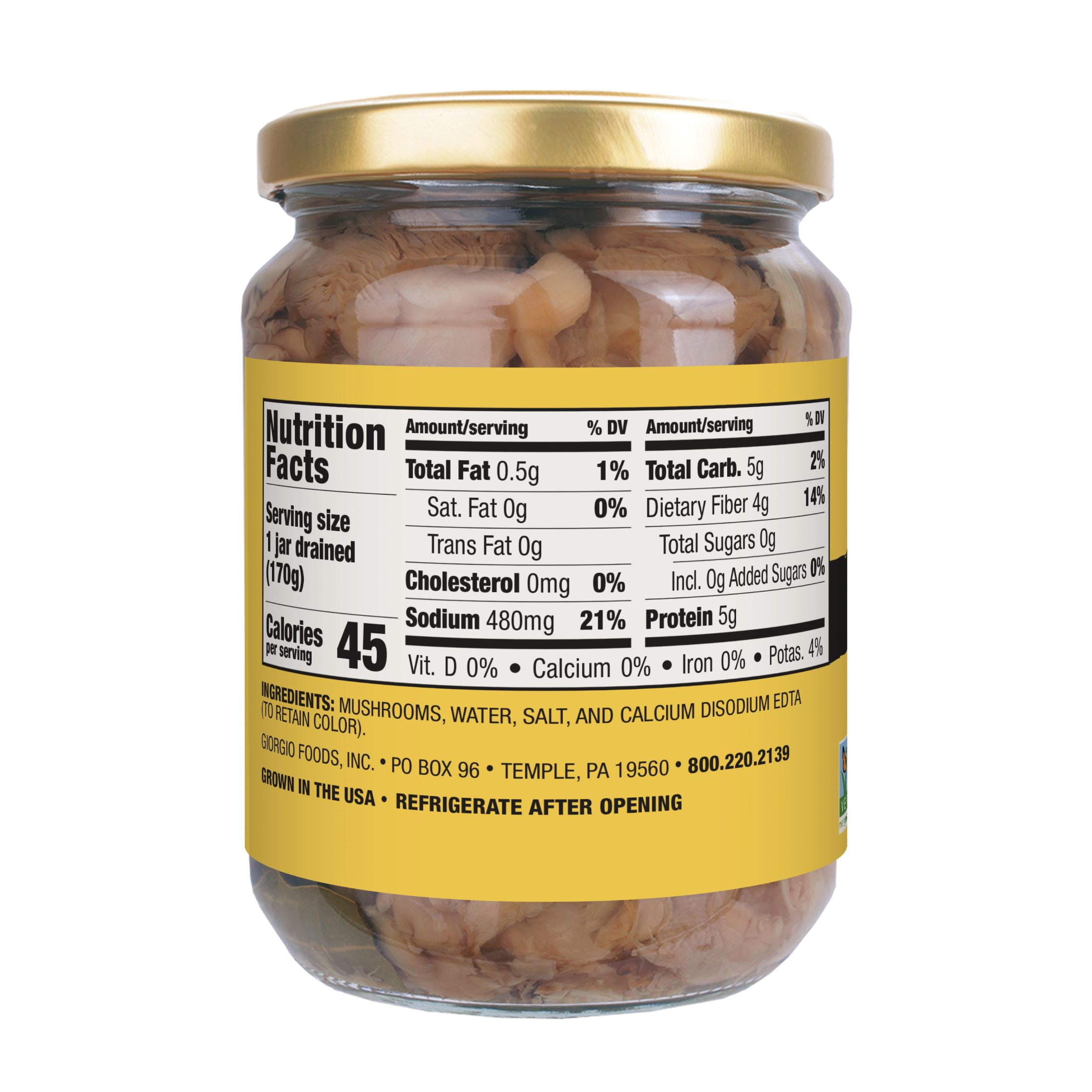 (3 pack) Giorgio Sliced Mushrooms, 6oz Jar