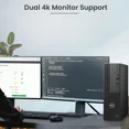 thumbnail image 3 of Restored Dell OptiPlex Desktop Computer SFF - Intel Core i5-10th Gen - 6 Cores (12 Threads) - 16GB DDR4 RAM, 256GB NVMe SSD - Keyboard & Mouse, Built in Wi-Fi, Win 11 Pro (Refurbished), 3 of 6