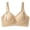 Beige, variant on YUGYXL Seamless Wire-Free Push-Up Bra Full Coverage Support Gathered No Underwire Bras Comfort Breathable Everyday Bra Beige M