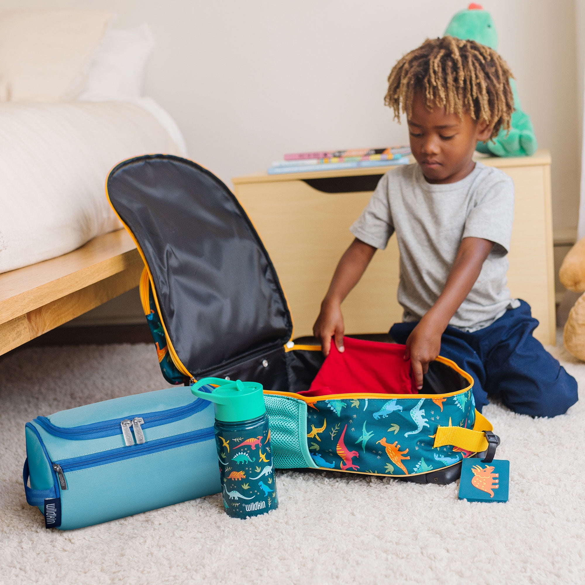 Wildkin Kids Travel Toiletry Bag (Aqua)