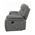 thumbnail image 4 of Higgins Pillow Top Arm Motion Loveseat with Console Grey, 4 of 10
