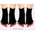 thumbnail image 2 of FrostHike Toe Separator Yoga Gym Sports Massage Foot Alignment Socks 2 Pairs, 2 of 5