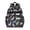 Patterned Cat Silhouette, variant on Cat and Rose Black Pattern Backpack for School, Cute School Bag with Adjustable Shoulder Straps and Padded Back, 15.25"x11.5"x5.25"