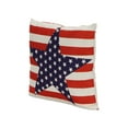 thumbnail image 2 of Contemporary Home Living 18" Red and Blue Contemporary Star and Striped Square Throw Pillow, 2 of 6