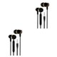thumbnail image 4 of Matsuzay Tablet Laptop Auricular con cable Portátil Jogging Camping Viajar en la oreja Auriculares Escuchar música 3.5mm Ejercicio Auriculares Oro negro 2piezas, 4 of 6