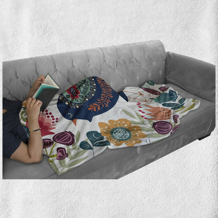Bird print blanket sale