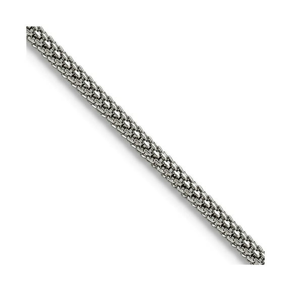 Chisel Stainless Steel 2mm Bismark Chain Necklace - 22 inches