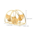 thumbnail image 2 of unbranded Servilletas De Metal Dorado Con De Hojas Ideal Para Bodas Y Eventos, 2 of 6