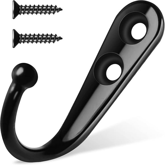 20 Pc Heilwiy Coat Hooks, Coat Hooks Black Coat Hooks Metal Coat Hooks, Hat Hooks Wall