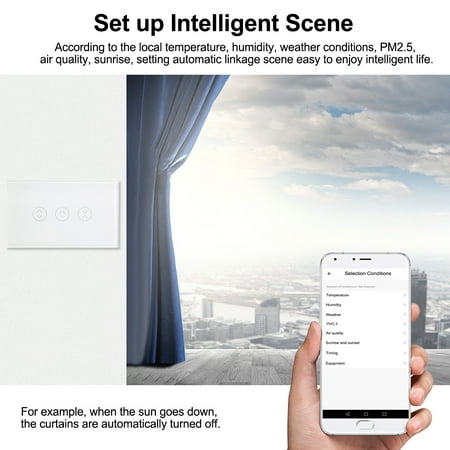 Tuya Wifi Curtain Switch For Electric Motorized Curtain Blind