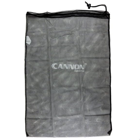 Cannon Sports Mesh Ball and Equipment Bags 24" x 36", Drawstring Bag for Sports Balls, Beach, Travel, Gym, Laundry (Black)