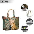 thumbnail image 3 of Flower Women's Large Weekend Travel Bag Moving Canvas Handbag Thick Double Layer Beach Weekend Travel Unisex Hospital Maternity Delivery with Toiletry Waterproof, 3 of 5