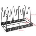 thumbnail image 3 of Yosoo Multi Tiers Pot Frying Pan Lid Storage Rack Organizer Kitchen Cookware Stand Holder, 3 of 6