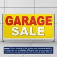 thumbnail image 3 of Garage Sale Banner 13 oz Heavy Duty Vinyl Garage Sale Sign Garage Offer Banner Retail Store Home Shop Business Sign - Outdoor & Indoor - Single-Sided with Metal Grommets (2x5 ft, Ye & Re & Wh), 3 of 6
